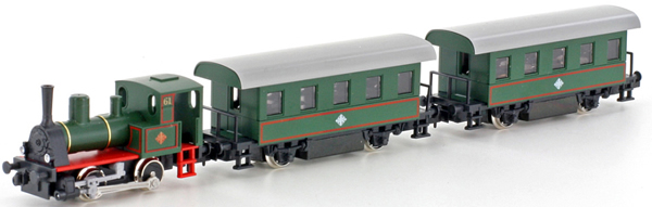 Kato HobbyTrain Lemke K105001 - Steam Locomotive with 2 passenger coaches